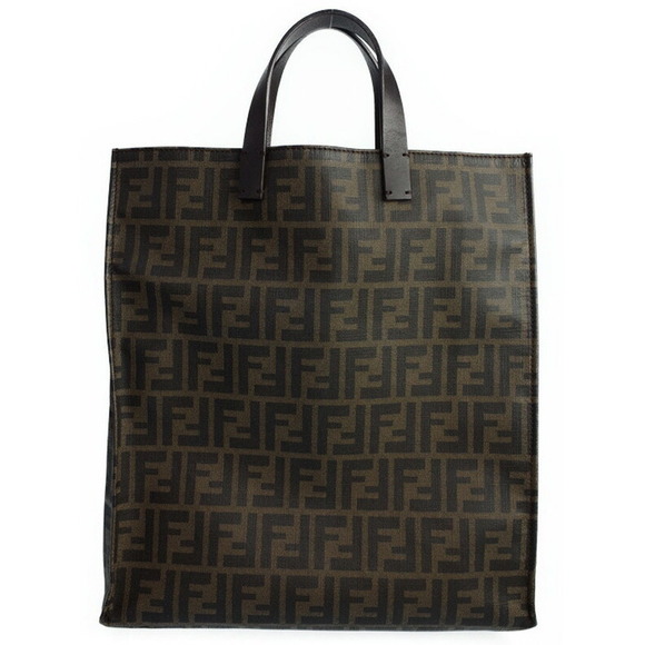 Fendi Handbags - FENDI Zucca Tote Bag Brown